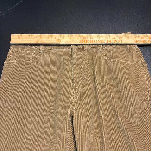 Vineyard Vines Mens 35 x 30 Dark Tan Brown Corduroy Pants  5-Pocket - Picture 3 of 8
